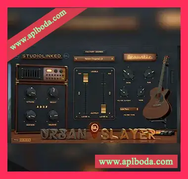 [UrbanSlayer原声吉他插件]StudioLinkedVST Urban Slayer Acoustic v1.0 RETAiL [WiN, MacOSX]（1.34Gb）