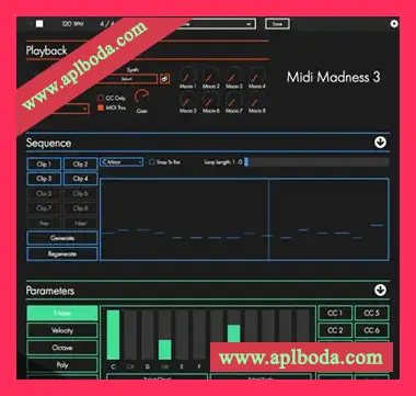 [MIDI生成器插件]Midi Madness Software Madness 3 v3.0.5 [WiN]（4Mb）