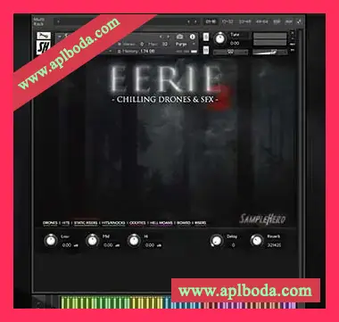 [环境氛围科幻FX音源]SampleHero EERIE 3 Chilling Drones and SFX [KONTAKT]（799Mb）