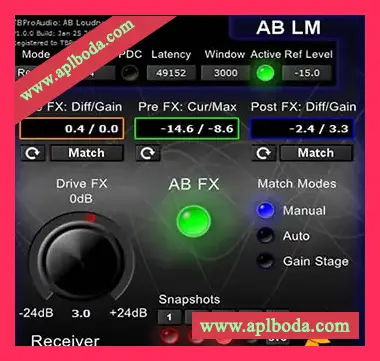 [增益控制电平匹配插件]TBProAudio AB_LM v1.4.8 Incl Cracked and Keygen-R2R（4Mb）