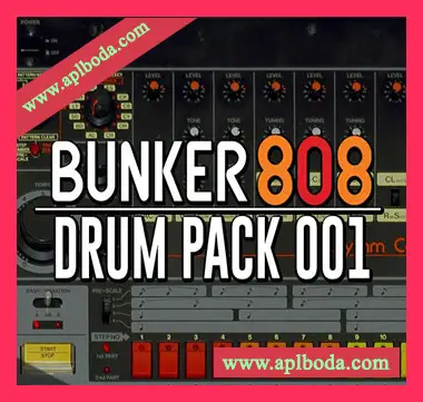 [浩室808鼓组采样]Bunker 8 Digital Labs Bunker 808 Drum Pack 001 [WAV]（71Mb）