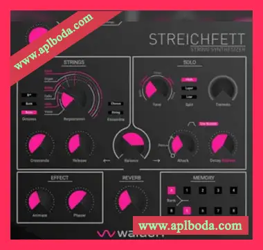 [弦乐合成器插件]Waldorf Streichfett v1.0.0 [WiN, MacOSX]（29Mb）