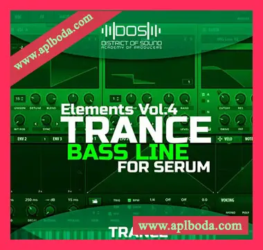 [Ableton工程模板Serum预置迷幻舞曲]District Of Sound Elements Trance Bass Line For Serum（12Mb）