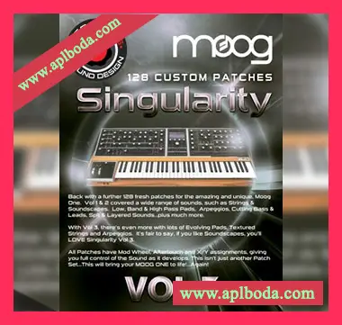 [Moog One预置电子乐]GeoSynths Singularity Vol.3 for Moog One（3Mb）