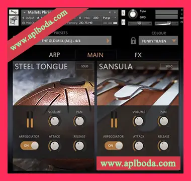 [独特乐器钢舌鼓拇指琴音源]Sonuscore Origins Vol.1 Steel Tongue and Sansula [KONTAKT]（87Mb）