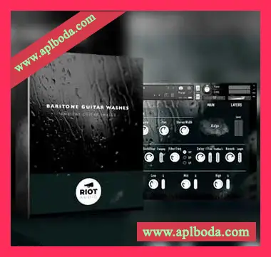 [影视环境中音吉他音源]Riot Audio Baritone Guitar Washes [KONTAKT]（870Mb）