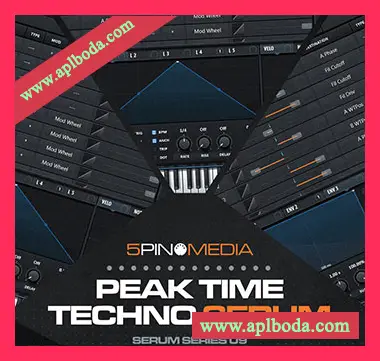[Serum预置泰克诺舞曲]5Pin Media Peak Time Techno Serum（58Mb）