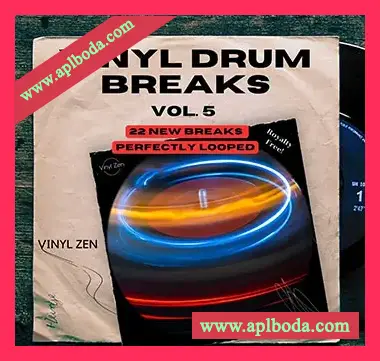 [复古鼓组采样]Vinyl Zen Vinyl Drum Breaks Vol.5 (22 Drum Breaks Perfectly Looped) [WAV]（208Mb）