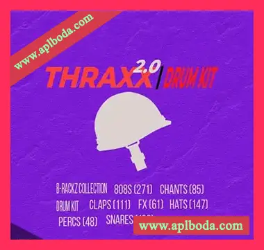[嘻哈陷阱鼓组采样]B-Rackz Thraxx 2.0 Drum Kit [WAV]（111Mb）