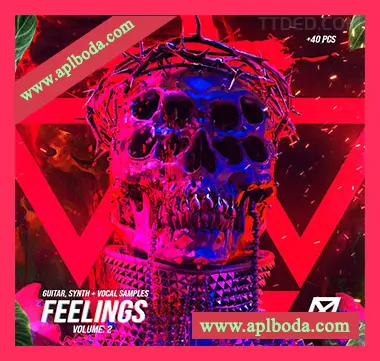 [嘻哈说唱采样]nofuk FEELINGS Vol.2 guitar + vocal + synths library WAVE [WAV]（312Mb）