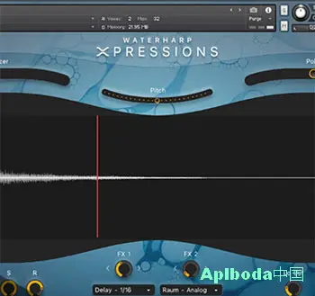 [电影独特乐器效果音景音源]Sample Logic Waterharp Xpressions [KONTAKT]（2.81Gb）
