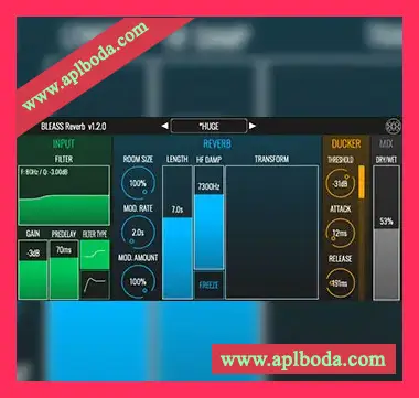 [混响效果器插件]BLEASS Reverb v1.3.0 [MacOSX]（5Mb）