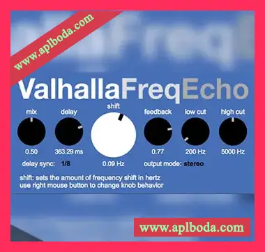 [模拟风格回声移频器]Valhalla Freq Echo v1.1.5 VST [WiN, MacOSX]（7Mb）