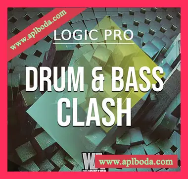 [DnB素材Serum预置Logic工程模板]WA Production Drum and Bass Clash (Logic Pro) [WAV, MiDi]（160Mb）