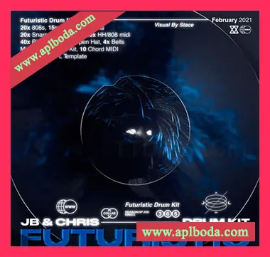 [嘻哈陷阱鼓组素材FL工程模板]JBSaucedUp Futuristic Drum Kit [WAV, MiDi]（234Mb）
