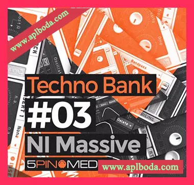 [泰克诺舞曲素材Massive预置]5Pin Media Techno Bank NI Massive [WAV, MiDi]（235Mb）