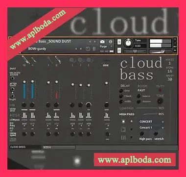 [贝斯音源]Sound Dust Cloud Bass [KONTAKT]（1.31Gb）