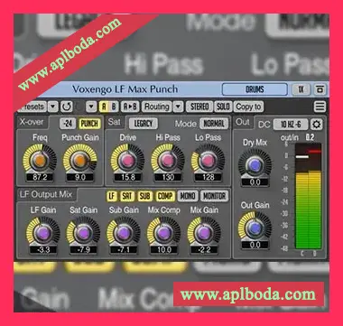 [低音增强插件]Voxengo LF Max Punch v1.8 [WiN, MacOSX]（31Mb）