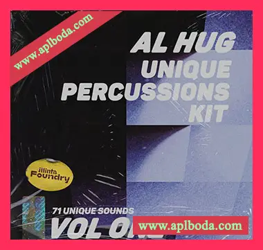 [嘻哈陷阱RnB打击乐采样]Al Hug Unique Percussions Kit Vol.1 [WAV, AiFF]（11Mb）