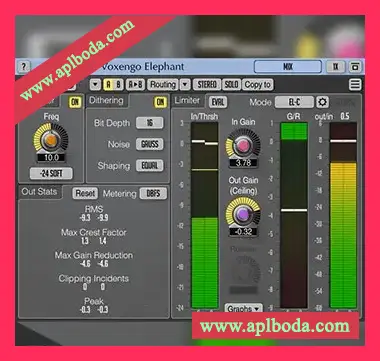 [母带限制器插件]Voxengo Elephant Mastering Limiter v5.4 [WiN]（6Mb）