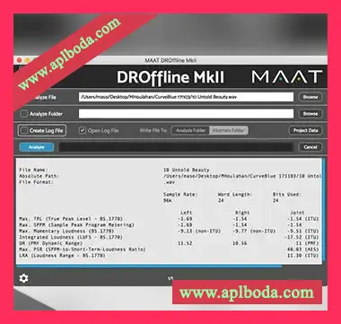 [实时DR测量器插件]MAAT DROffline MkII v2.2.3 Incl Emulator [WiN]（4Mb）