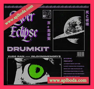 [嘻哈陷阱鼓组采样FL预置FL模板]Xudo Rain Cyber Eclipse Drumkit（115Mb）