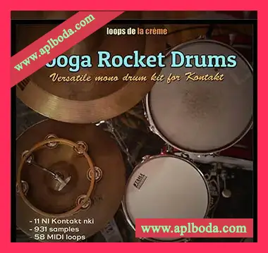 [套鼓音源]Loops De La Creme Booga Rocket Drums [KONTAKT]（169Mb）