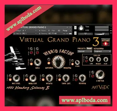 [大钢琴音源]Art Vista Virtual Grand Piano 3 [KONTAKT]（894Mb）