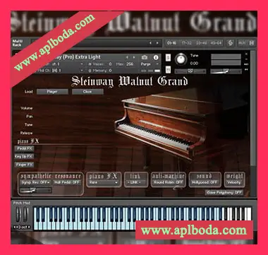 [施坦威胡桃木三角大钢琴音源]Imperfect Samples Steinway Concert Grand Pro [KONTAKT]（7.25Gb）
