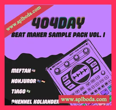 [嘻哈说唱采样]Roland Cloud 404 Day Beat Maker Sample Pack Vol.1 [WAV]（83Mb）