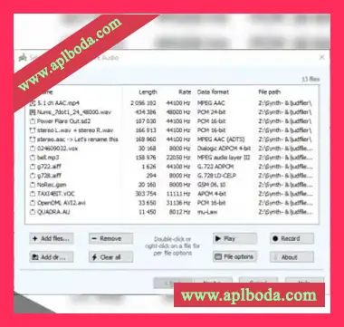 [音频文件格式批处理转换器]FMJ-Software Awave Audio v11.4.0 [WiN]（3Mb）