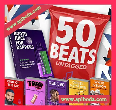 [嘻哈说唱人声采样FL混音预置阅读]Grape Creative Complete Rapper bundle – 50 Beats + 5 Vocal Presets + Handbook（2.42Gb）