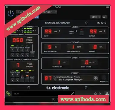 [空间处理声场扩展立体声合唱镶边插件]TC Electronic TC1210 v2.1.0 [WiN]（11Mb）