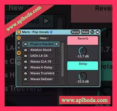 [Ableton机架流行人声]Mors Pop Vocals Ableton Rack Preset（30Kb）