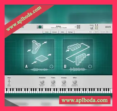 [现实生活声学特征创意合成插件]Applied Acoustics Systems Chromaphone 3 v3.1.3 [MacOSX]（153Mb）