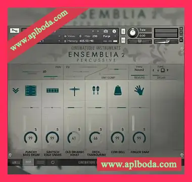 [影视综合打击乐音源]Cinematique Instruments Ensemblia 2 Percussive [KONTAKT]（1.08Gb）