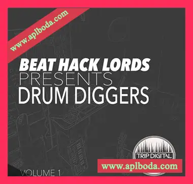 [嘻哈说唱低保真鼓组采样]Trip Digital Drum Diggers Volume One [WAV]（52Mb）
