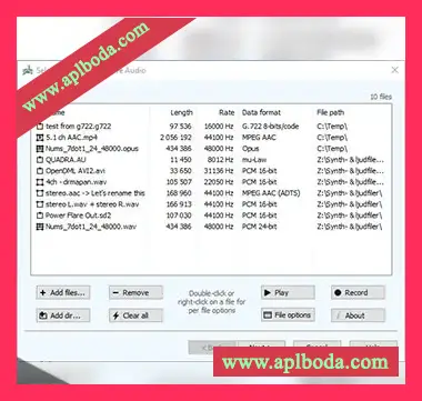 [音频文件格式批处理转换器]FMJ-Software Awave Audio v11.2 [WiN]（6Mb）