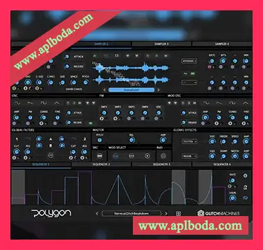 [复合音效混合采样器插件]Glitchmachines Polygon v2.1.0 [WiN, MacOSX]（1.7Gb）