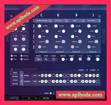 [美妙节奏氛围琶音合成器音源]Wide Blue Sound Elysium [KONTAKT]（3.29Gb）