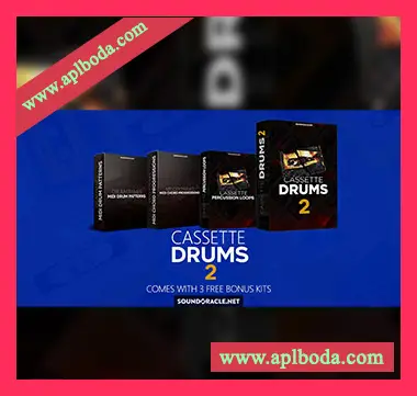 [嘻哈说唱鼓组素材]SoundOracle Sound Kits Cassette Drums 2 + Bonus [WAV, MiDi]（34Mb）