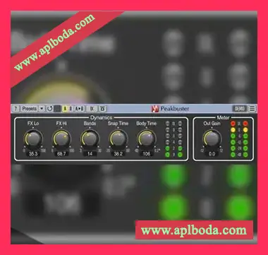 [自动算法多频段瞬态增强器效果插件]Voxengo Peakbuster v1.2 v1.0 Patched REPACK [WiN, MacOSX]（30Mb）