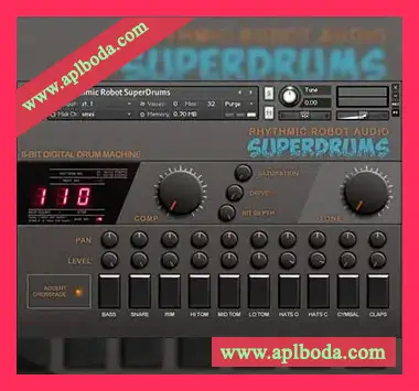 [8Bit数字鼓机音源]Rhythmic Robot Audio SuperDrums [KONTAKT]（4Mb）