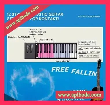 [12弦吉他扫弦音源]PastToFutureReverbs Free Fallin 12-String Acoustic Strummer inspired by Tom Petty For Kontakt! [KONTAKT]（412Mb）