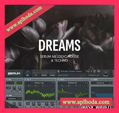 [Serum预置浩室泰克诺舞曲]Baisc Wavez Dreams Melodic House and Techno Presets（393Kb）