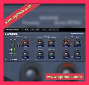 [房间混响插件]Eventide 2016 Stereo Room v3.7.11 [WiN]（4Mb）
