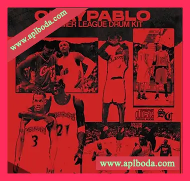 [嘻哈陷阱鼓组采样FL混音预置]okaypablo Summer League (Drum Kit)（184Mb）