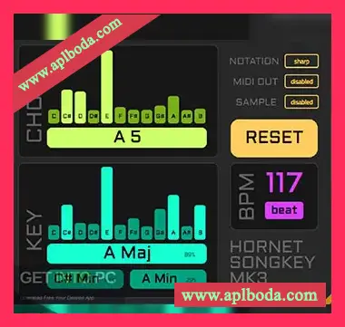 [实时调性和弦检测]HoRNet SongKey MK3 v3.1.0 [WiN, MacOSX]（22Mb）