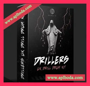 [Trap陷阱鼓组素材FL混音预置]Pyro OTB Drillers UK Drill Drum Kit [WAV, MiDi]（26Mb）