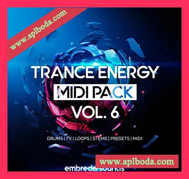 [迷幻恍惚舞曲素材Spire预置]Embreda Sounds Trance Energy Midi Pack Vol.6 [WAV, MiDi]（1.11Gb）